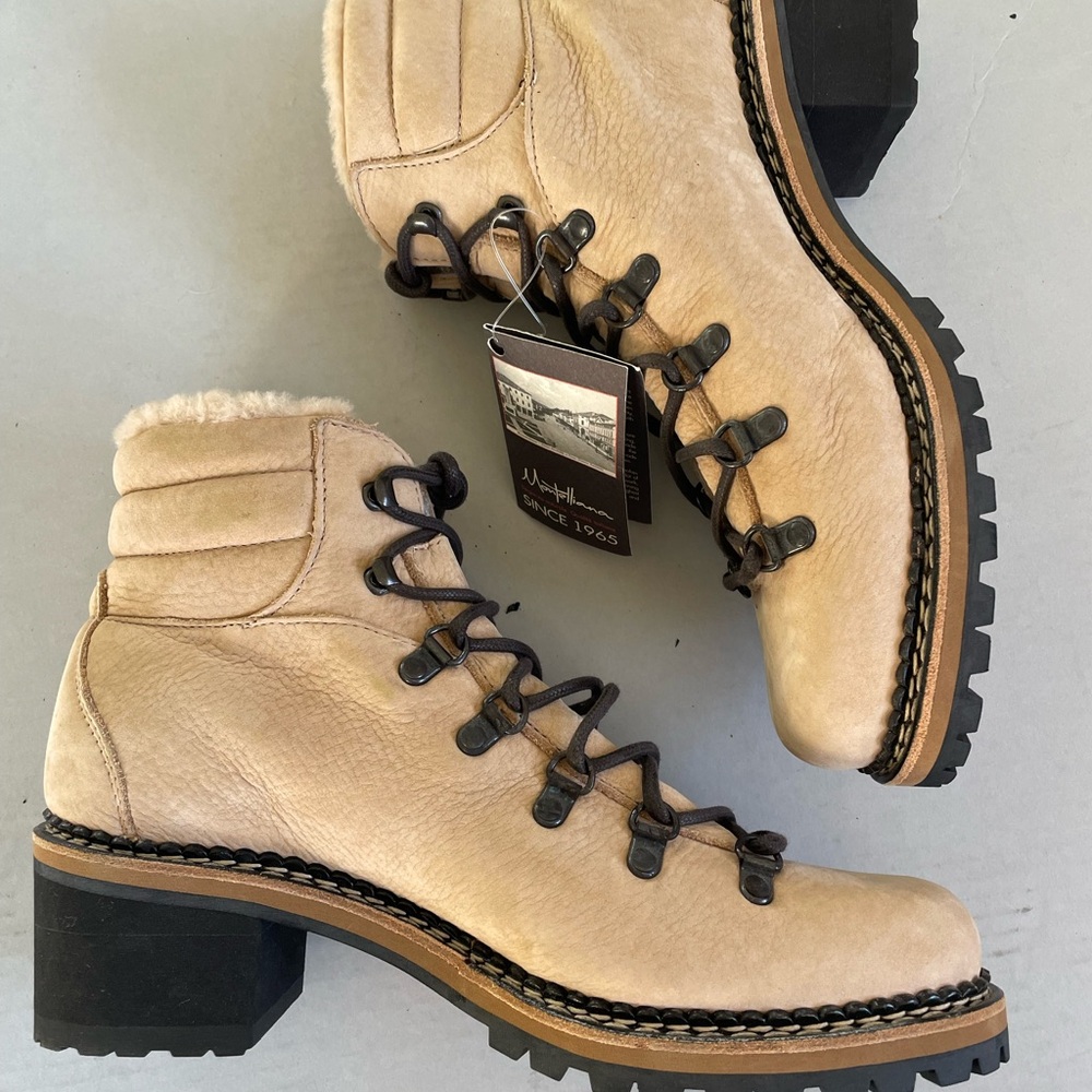 Montelliana 1965 Ninfea Ankle Boot with Black Sole Heel in Ash (NWT) Size 40.5